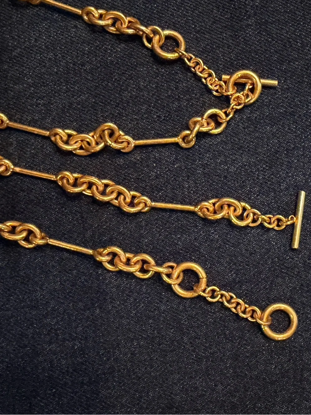 Madewell burnished gold necklaces - Picture 2 of 2
